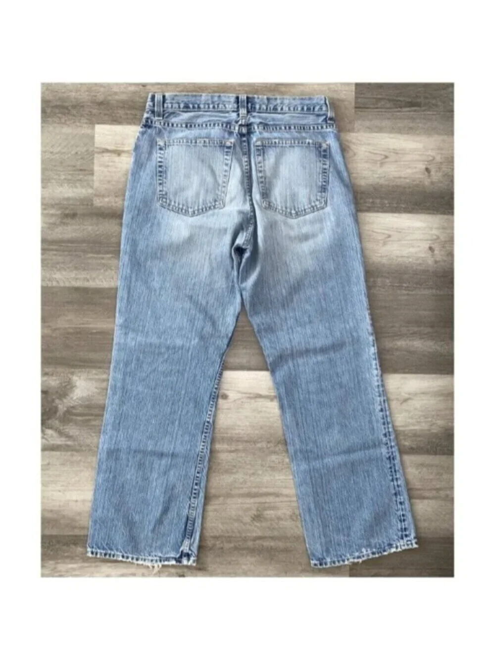 J. Crew Jeans Mens 33 x 30 Blue Cotton Straight Leg Zip Fly Canada Denim 90s VTG